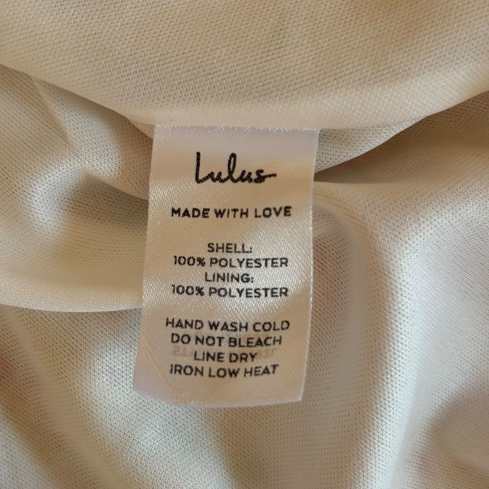 Lulus Day Date Tie Back White Orange Floral Mini Dress Womens Size Large New - Picture 11 of 13